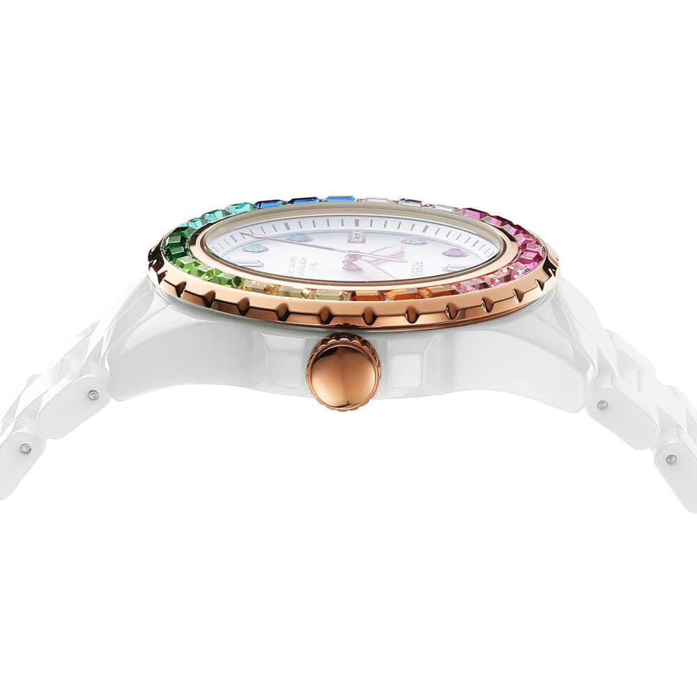 FB-01 Three-Hand White Ceramic