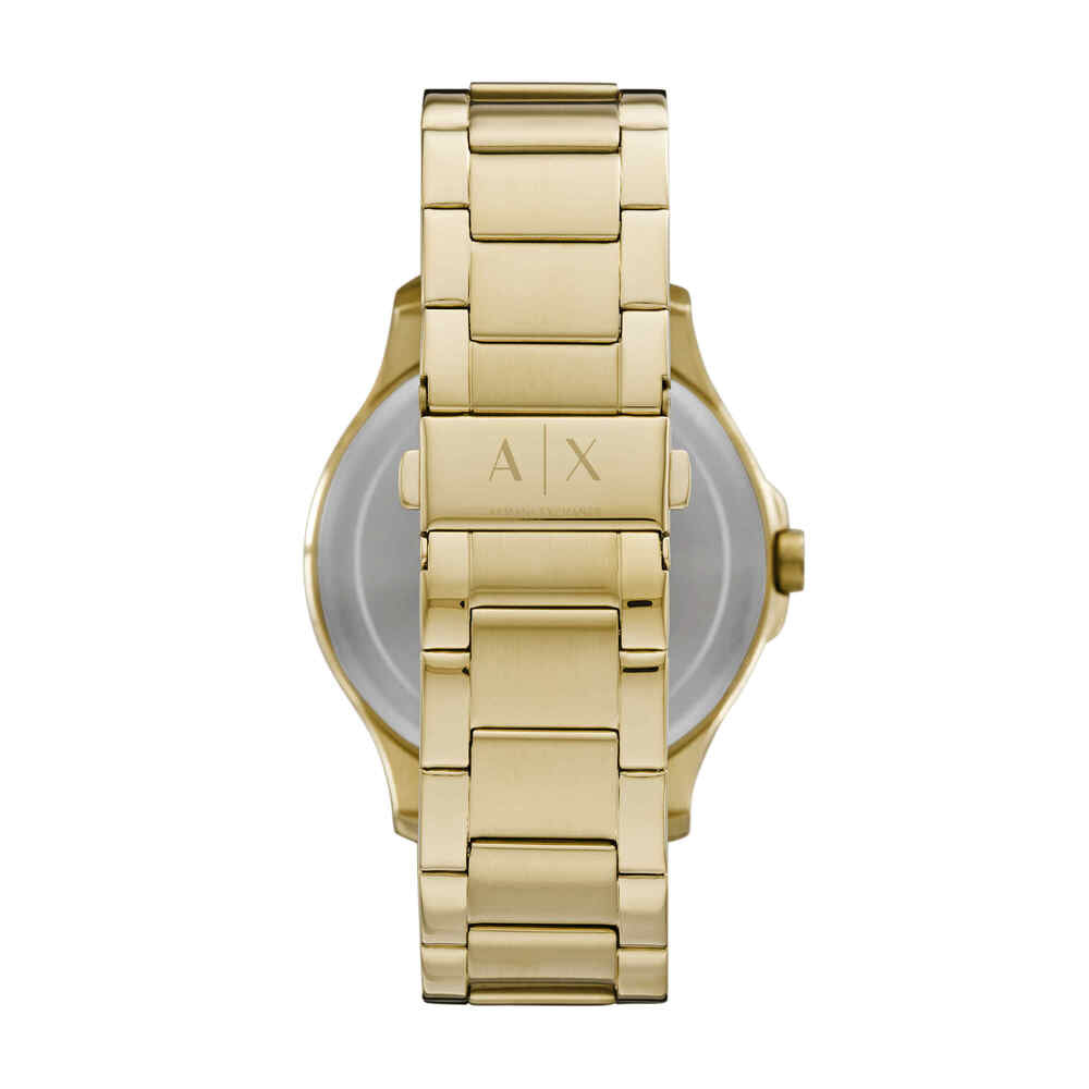 Automatic Quartz Three-Hand Date Gold-Tone Stainless Steel Watch