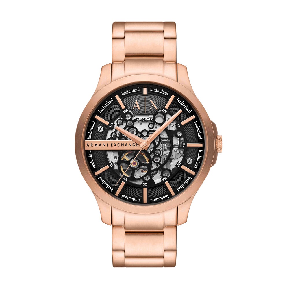 Automatic Rose Gold-Tone Stainless Steel Watch