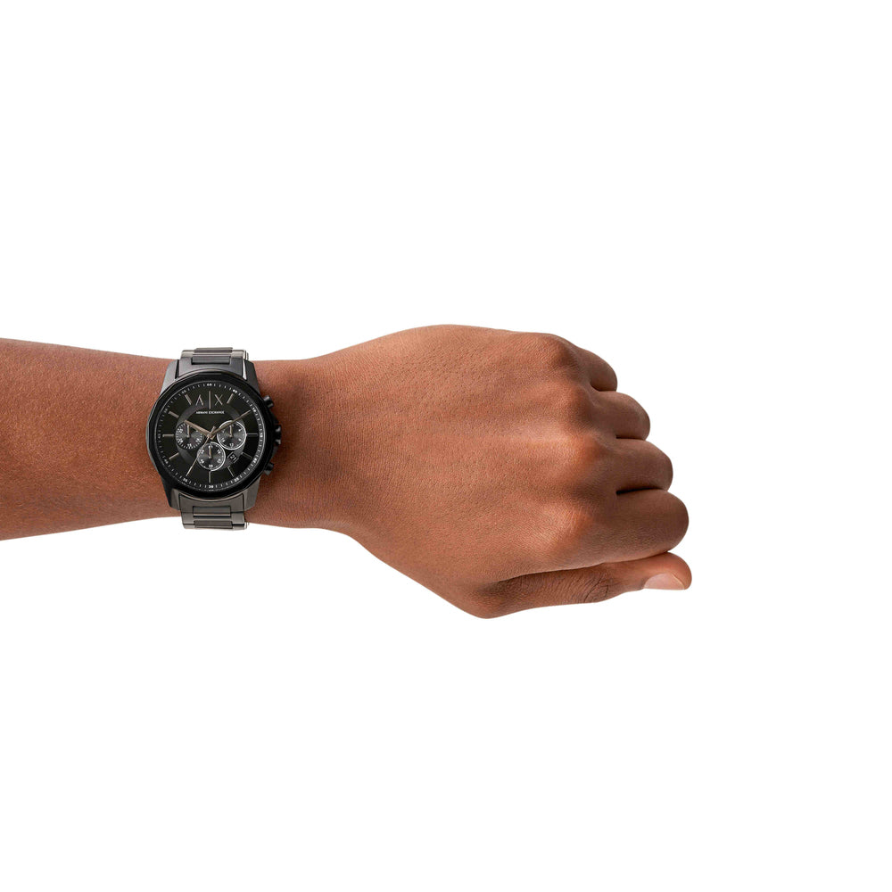 Chronograph Black Stainless Steel Watch