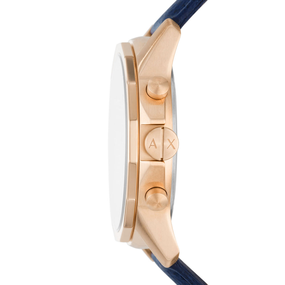 Chronograph Blue Leather Watch