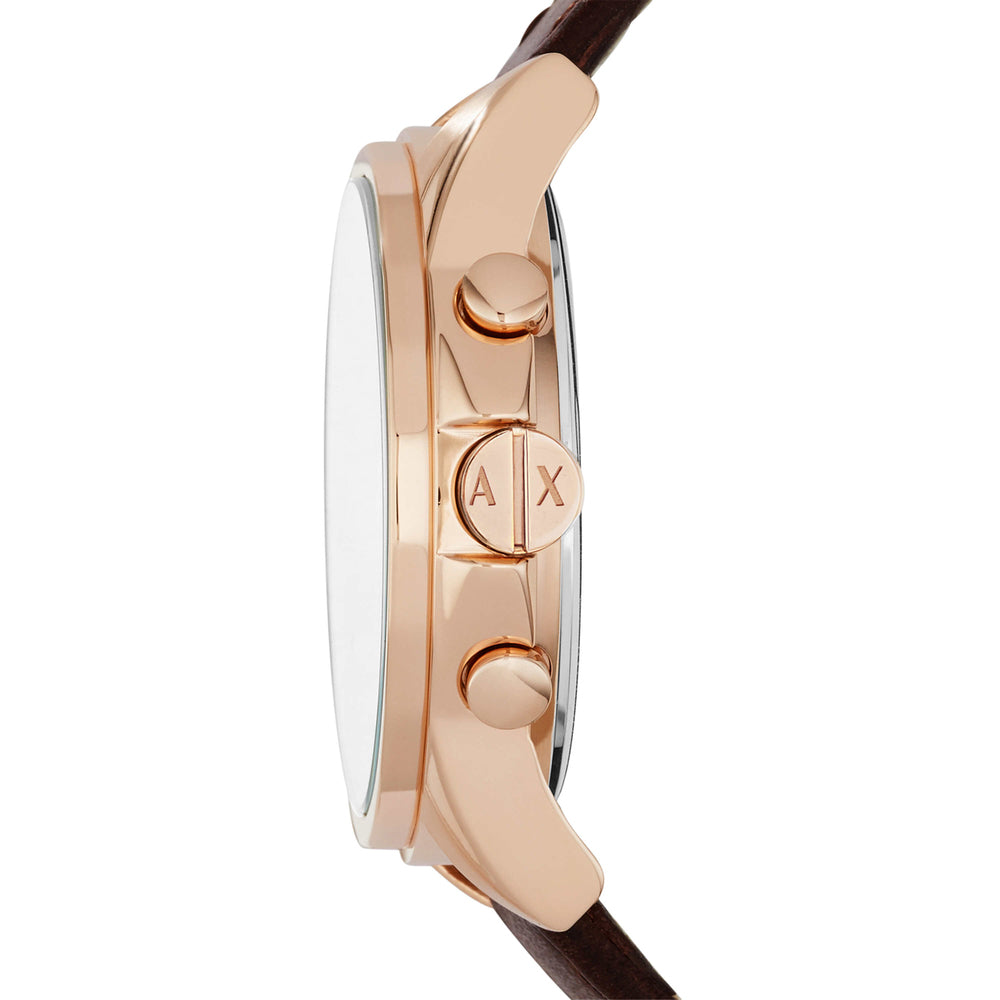 Chronograph Brown Leather Watch