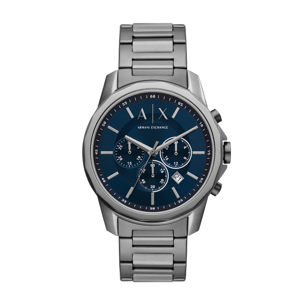 Chronograph Gunmetal Stainless Steel Watch