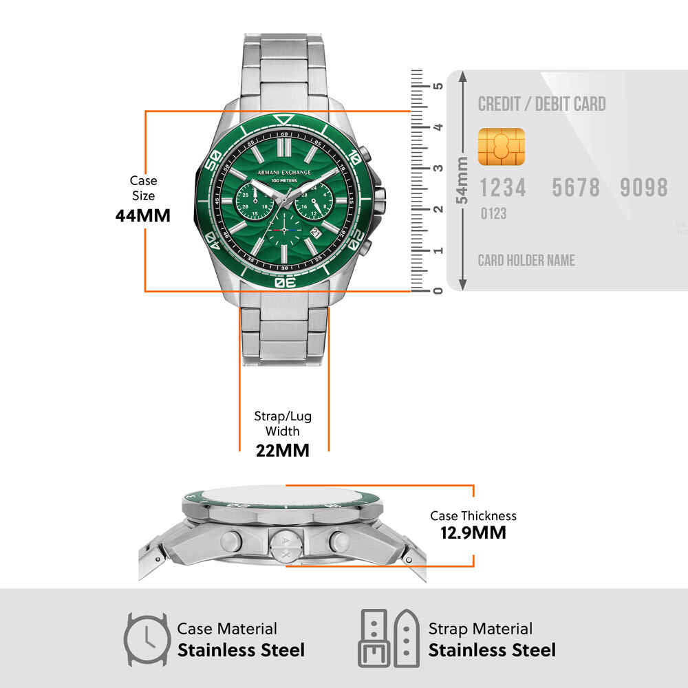 Chronograph Stainless Steel Watch