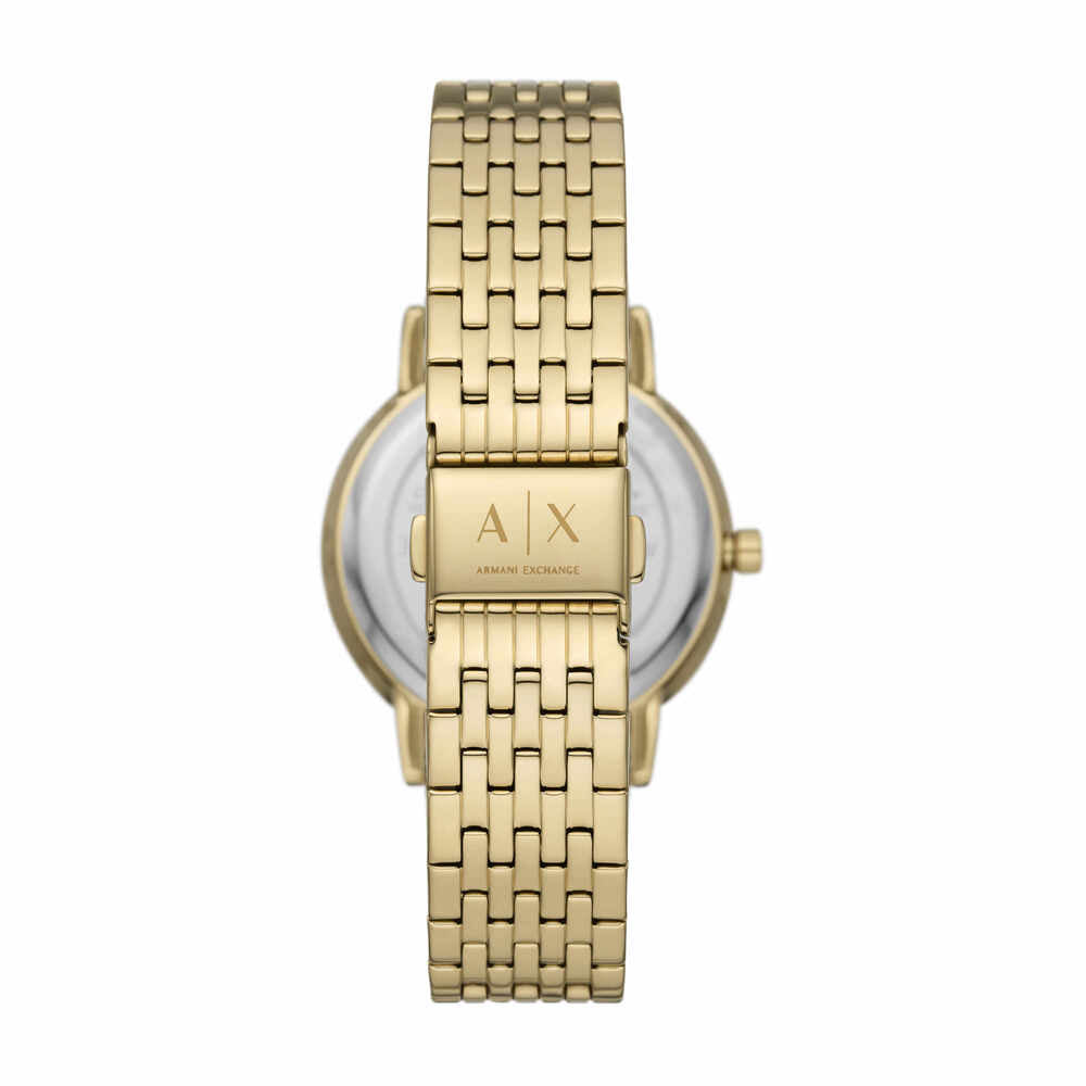 Moonphase Multifunction Gold-Tone Stainless Steel Watch