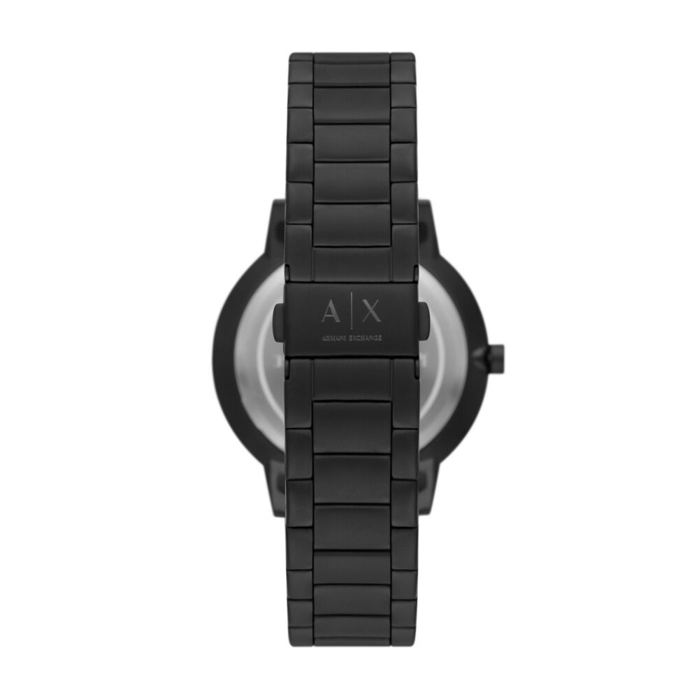 Multifunction Black Stainless Steel Watch