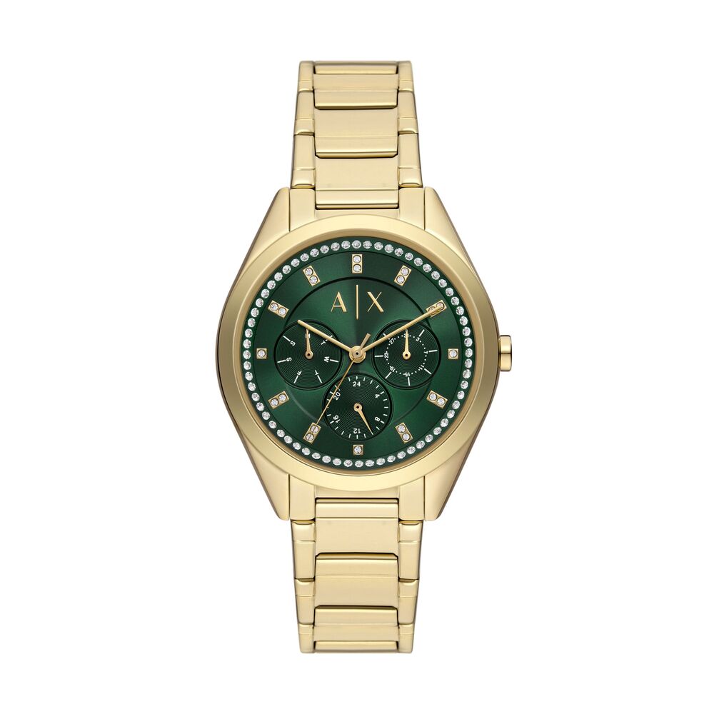 Multifunction Gold-Tone Stainless Steel Watch