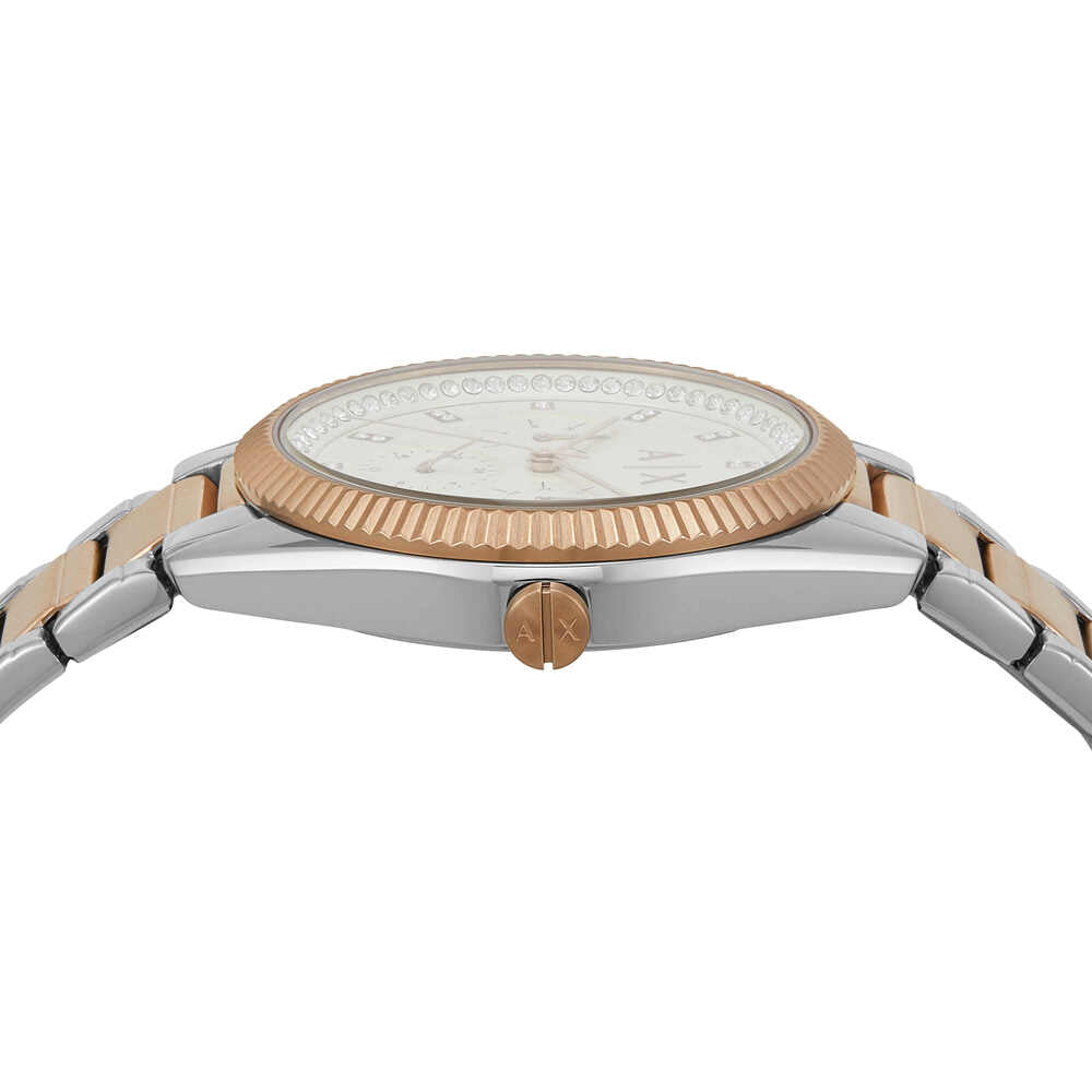 Multifunction Two-Tone Stainless Steel Watch
