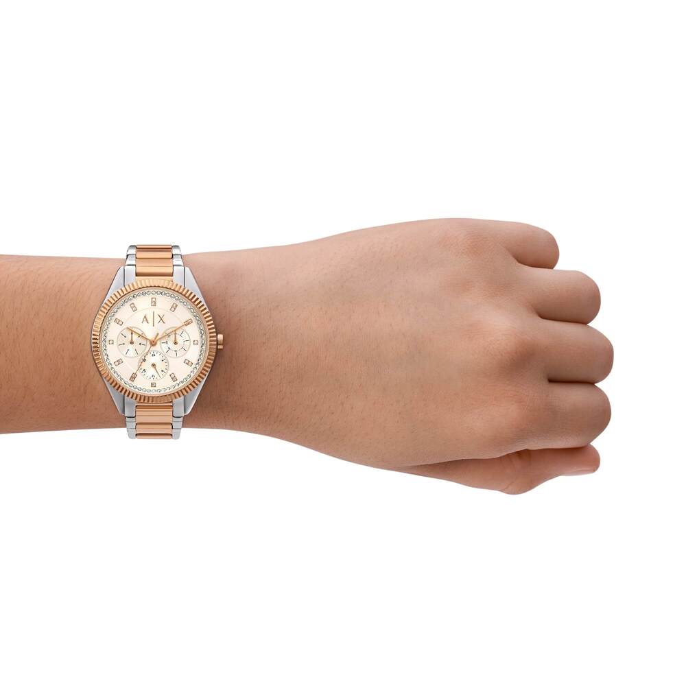 Multifunction Two-Tone Stainless Steel Watch