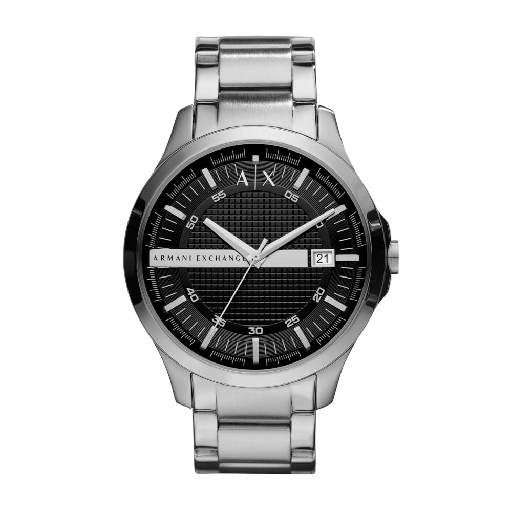 Three-Hand Date Stainless Steel Watch