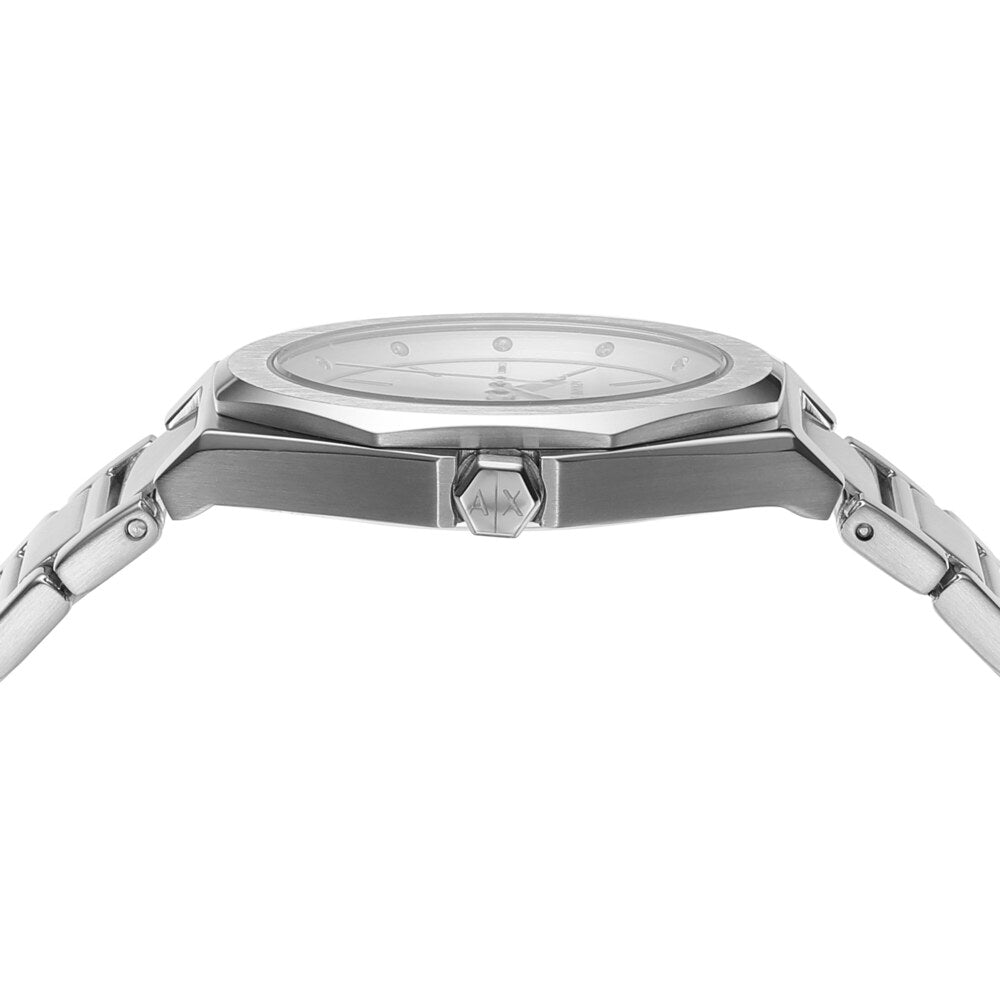 Three-Hand Stainless Steel Watch