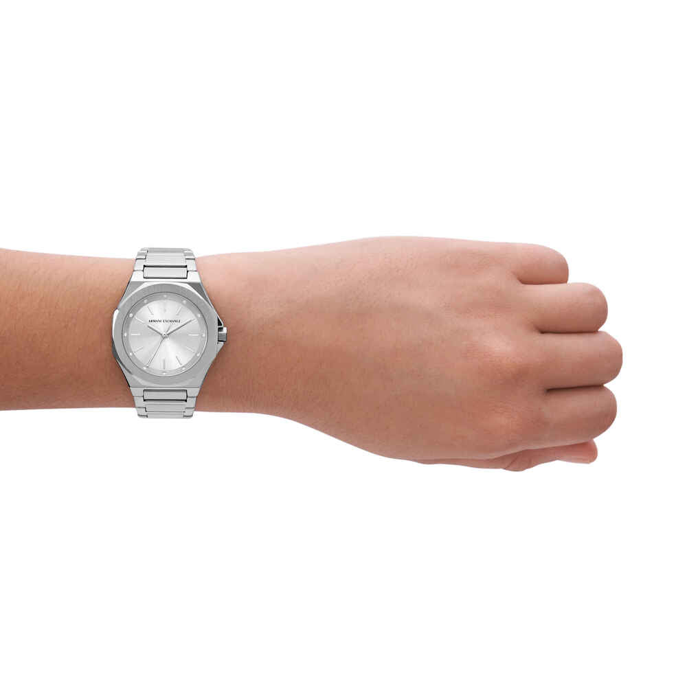 Three-Hand Stainless Steel Watch