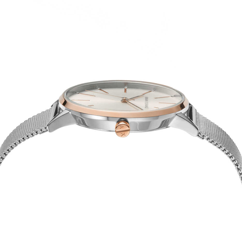 Three-Hand Stainless Steel Watch