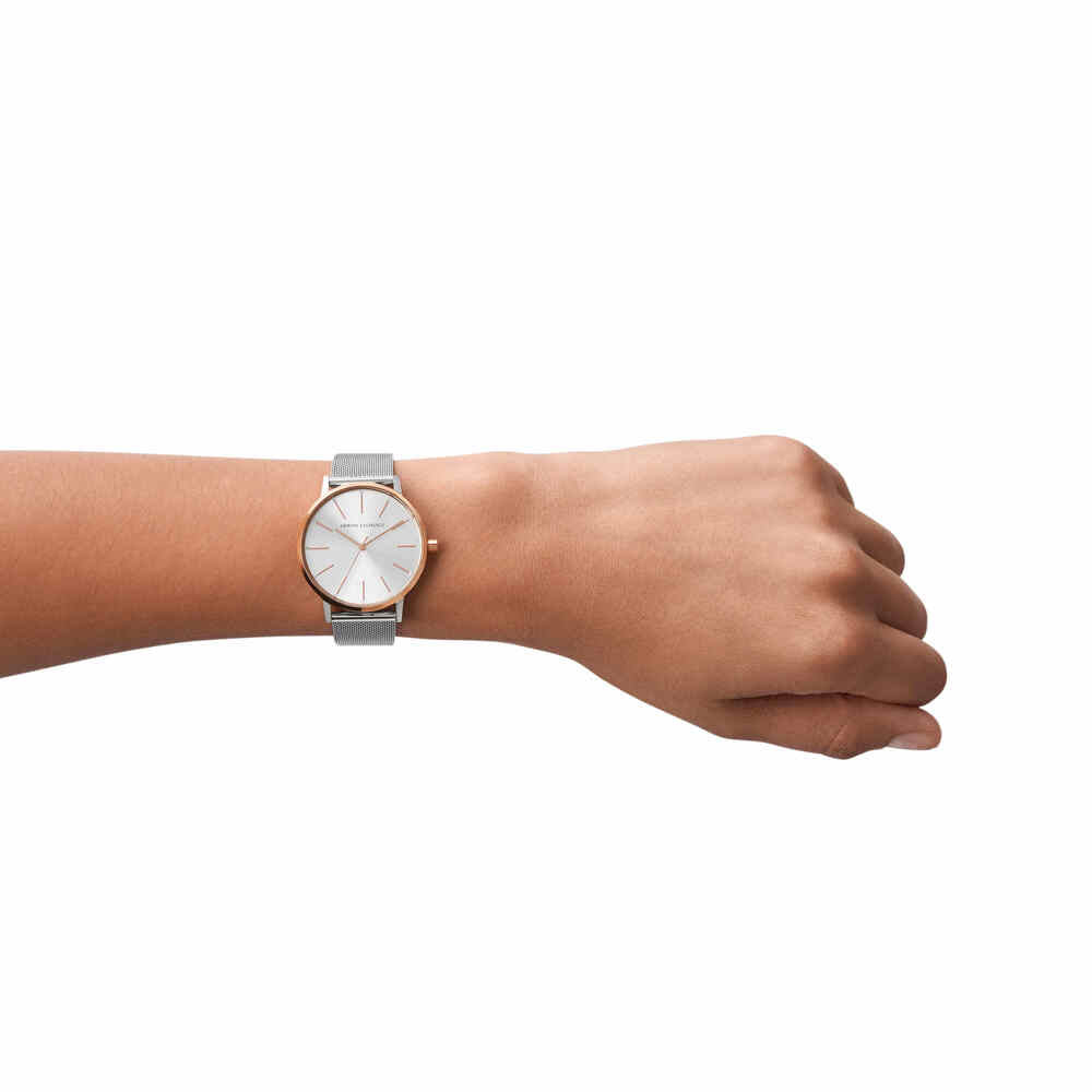 Three-Hand Stainless Steel Watch