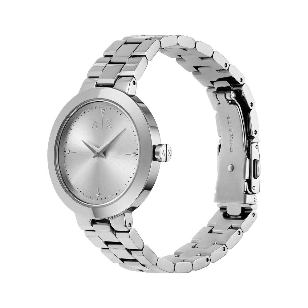 Two-Hand Stainless Steel Watch