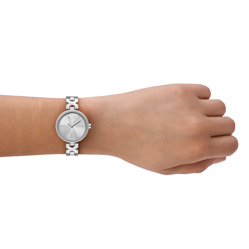 Two-Hand Stainless Steel Watch