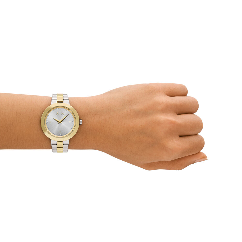 Two-Hand Two-Tone Stainless Steel Watch