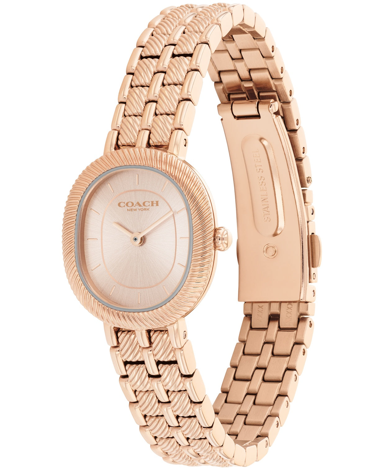 Harlow Women Quartz Rose Gold Dial Analog Stainless Steel Watch