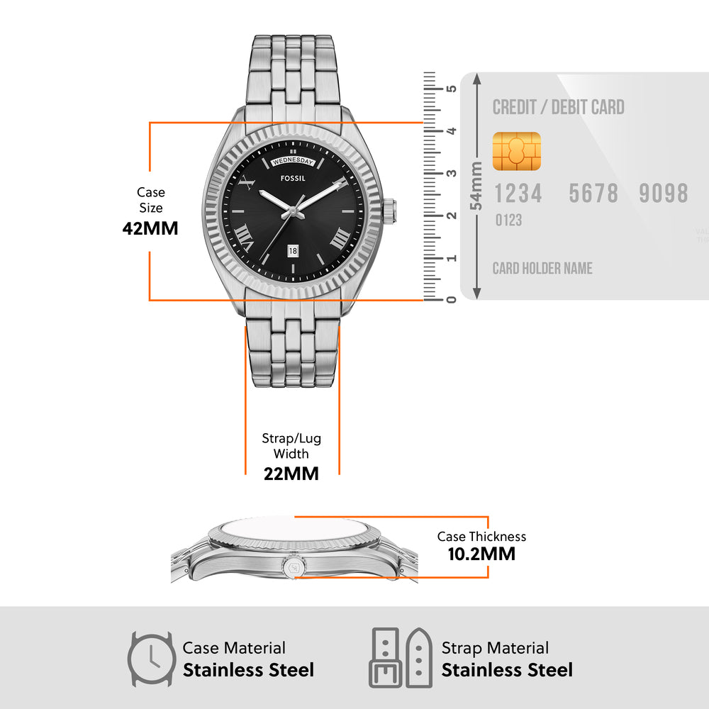 Men's Campbell Three-Hand Day-Date