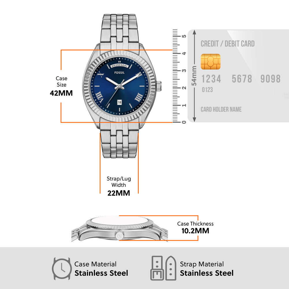 Men's Campbell Three-Hand Day-Date