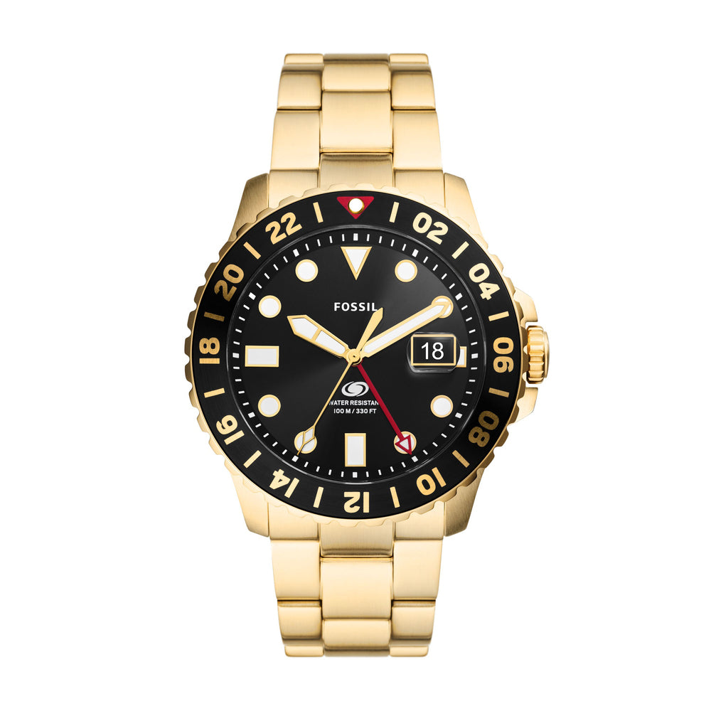 Blue GMT Gold-Tone