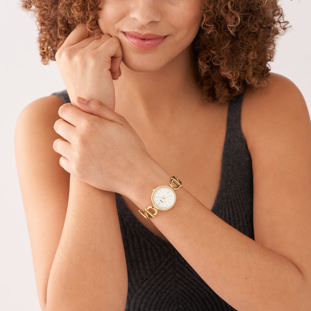 Carlie Three-Hand Gold-Tone