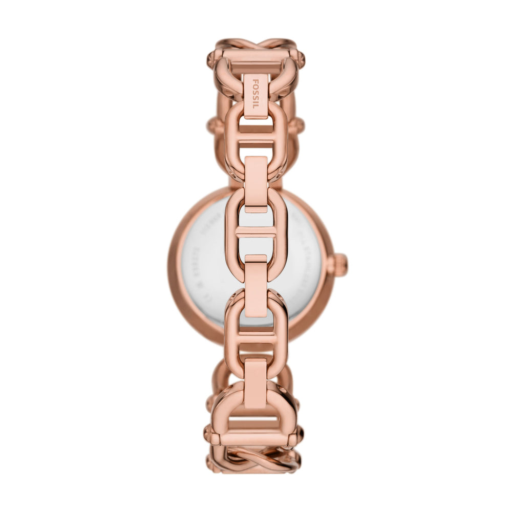 Carlie Three-Hand Rose Gold-Tone