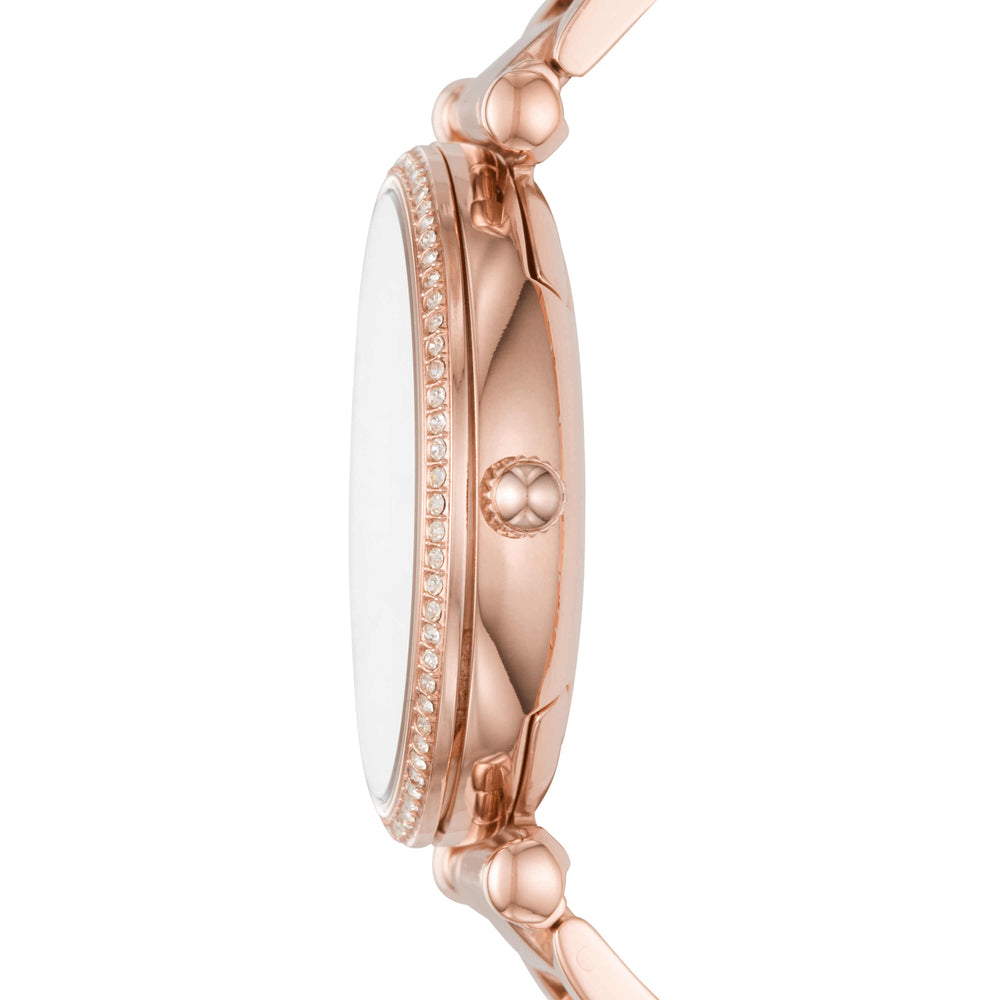 Carlie Three-Hand Rose Gold-Tone