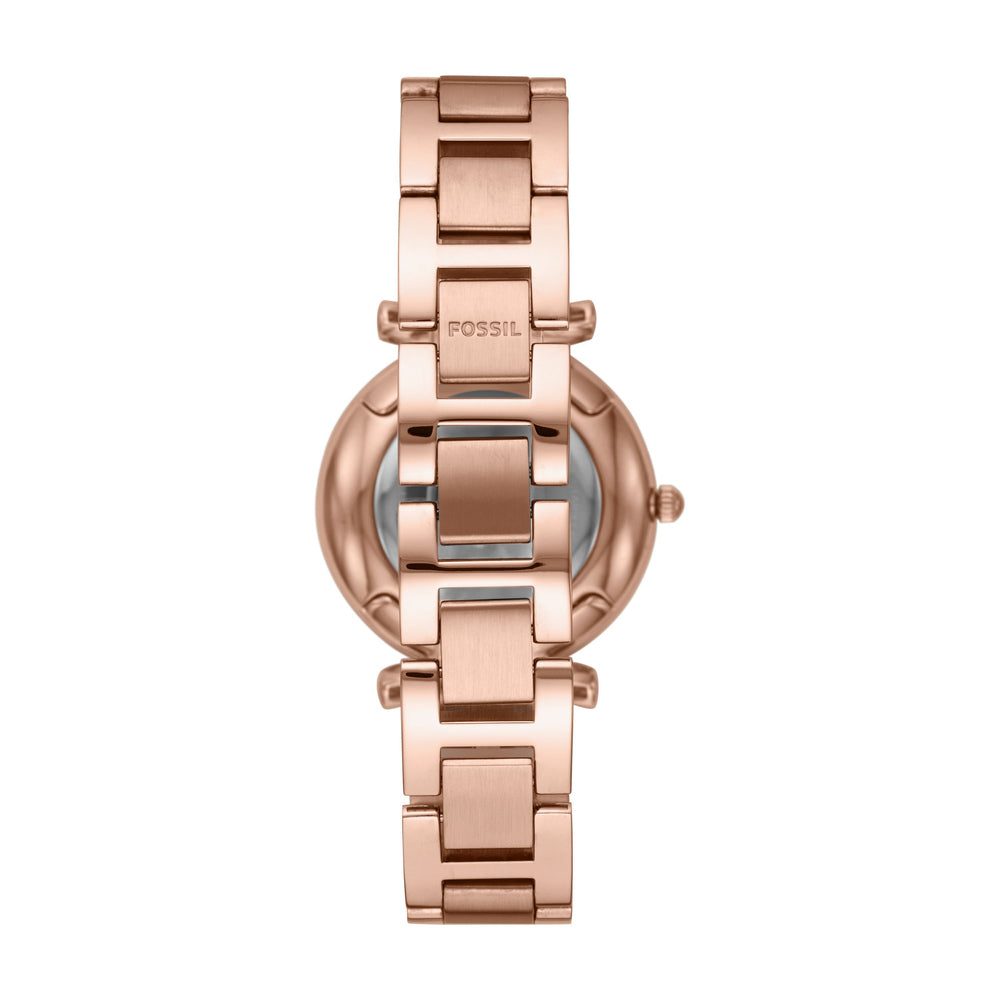 Carlie Three-Hand Rose Gold-Tone