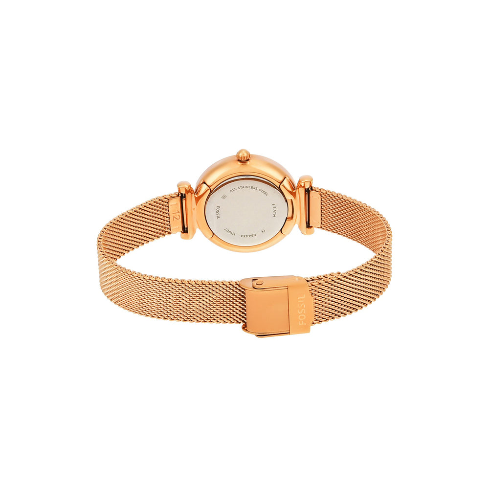 Carlie Three-Hand Rose Gold-Tone