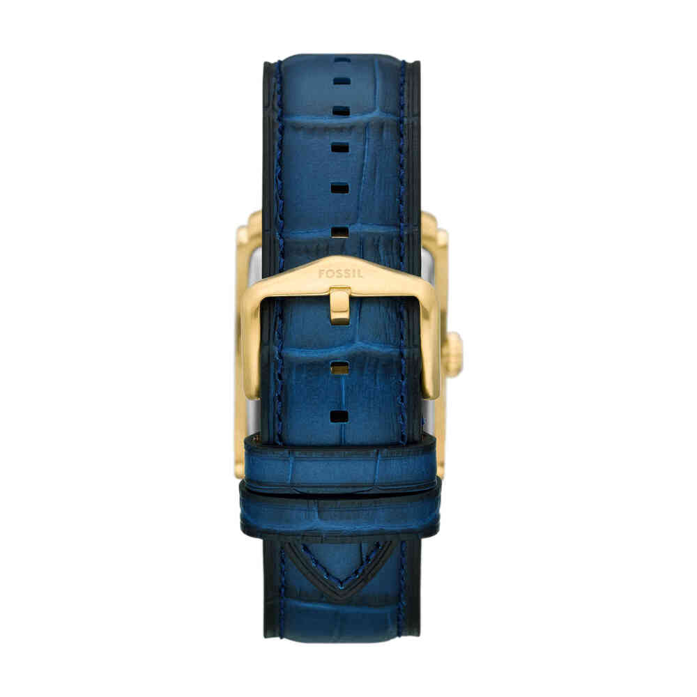 Carraway Three-Hand Navy Croco