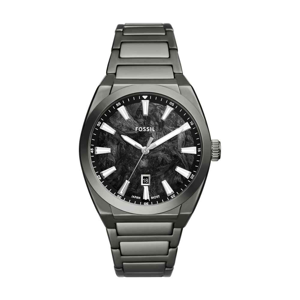 Everett Three-Hand Date Gunmetal