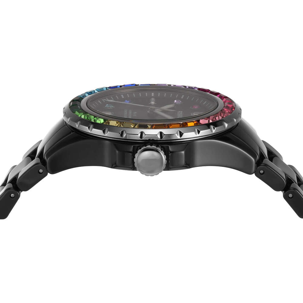 FB-01 Three-Hand Black Ceramic