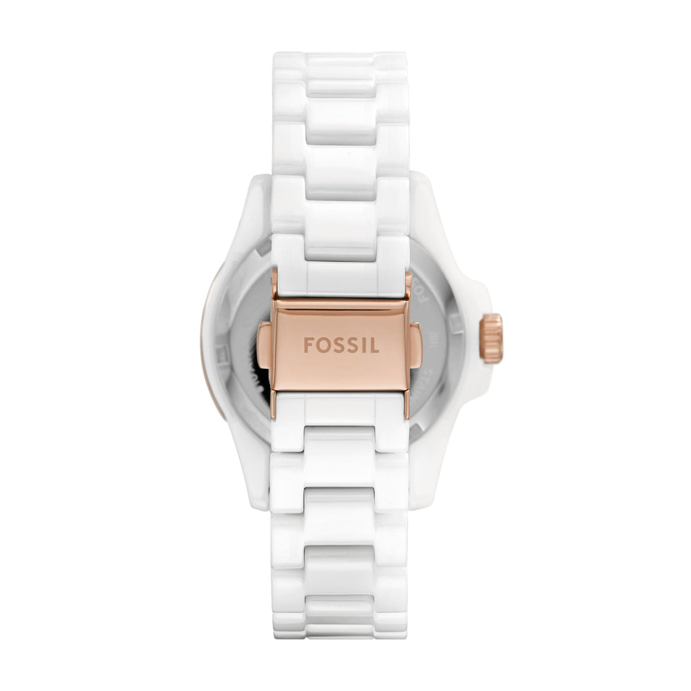 FB-01 Three-Hand White Ceramic