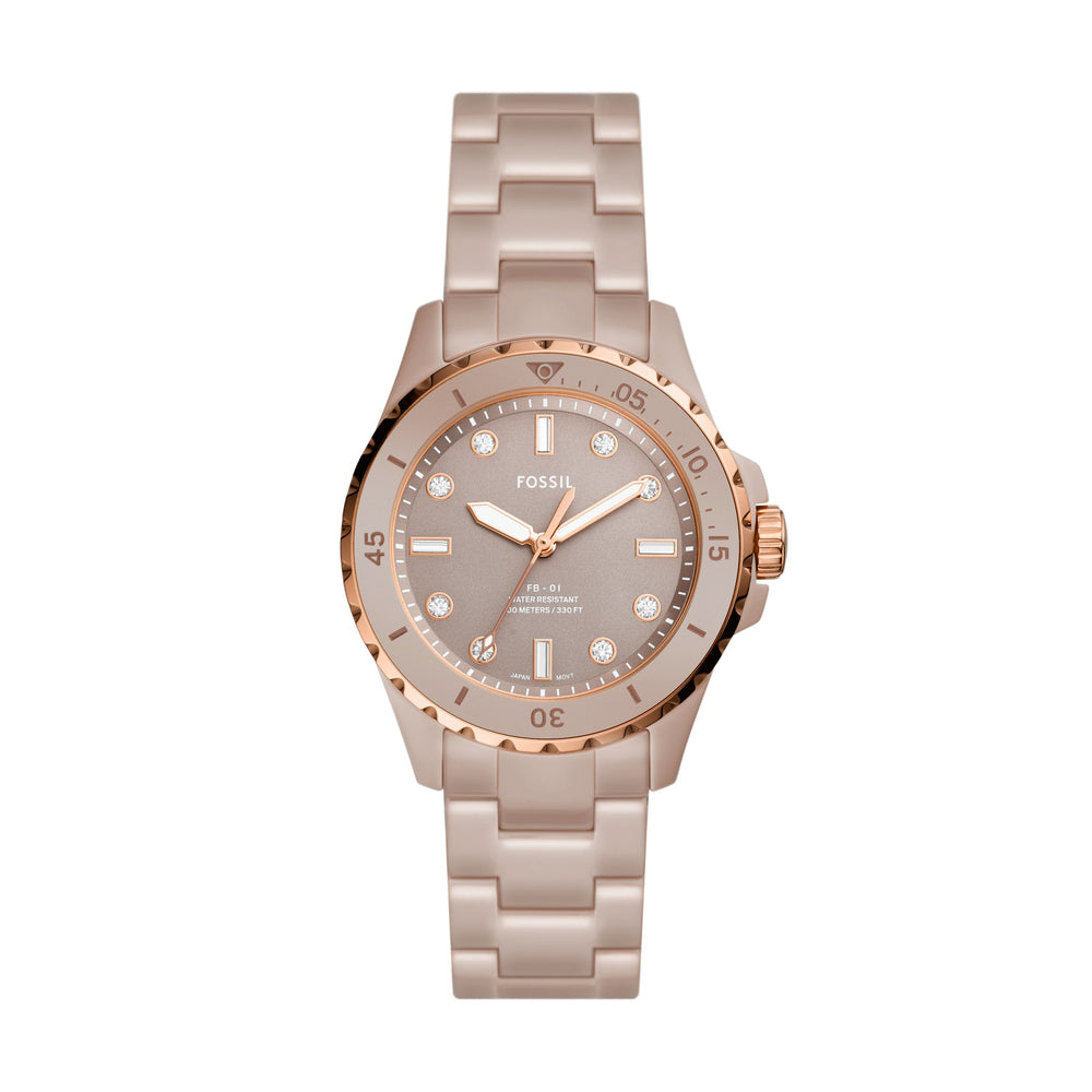 Fb-01 Women Quartz Brown