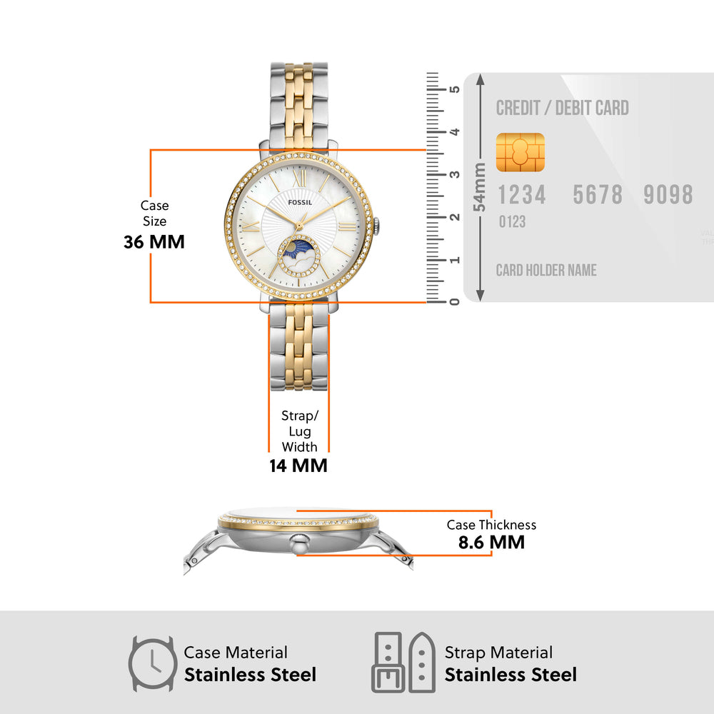 Jacqueline Sun Moon Multifunction Two-Tone