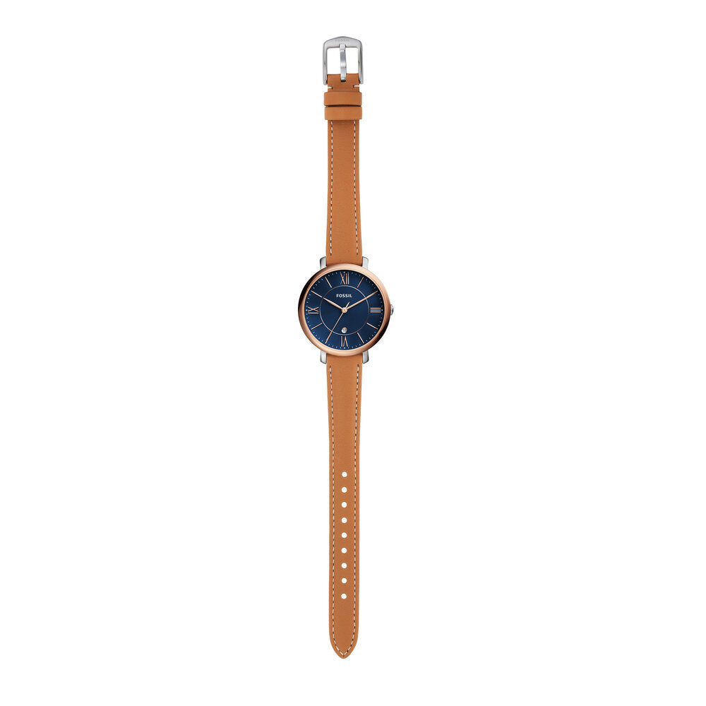 Jacqueline Three-Hand Date Luggage Leather