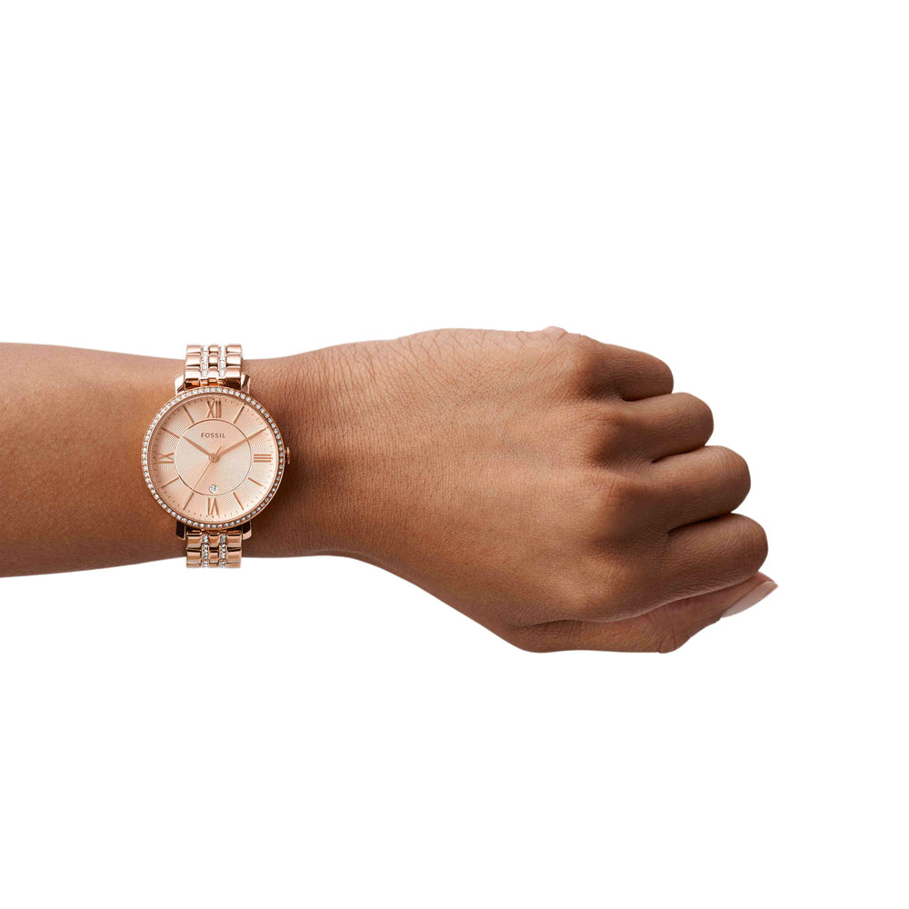 Jacqueline Three-Hand Rose Gold-Tone