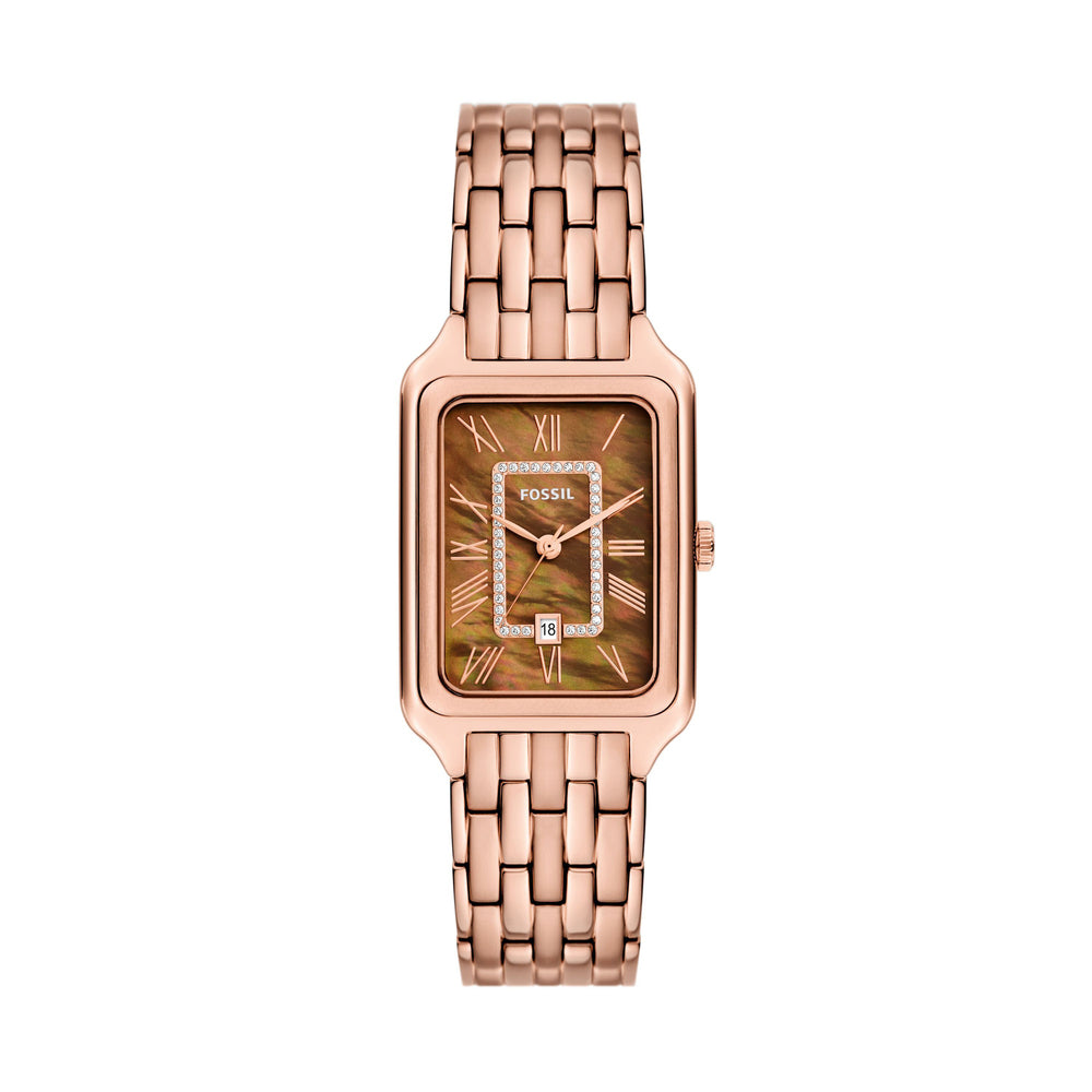 Raquel Three-Hand Date Rose Gold-Tone