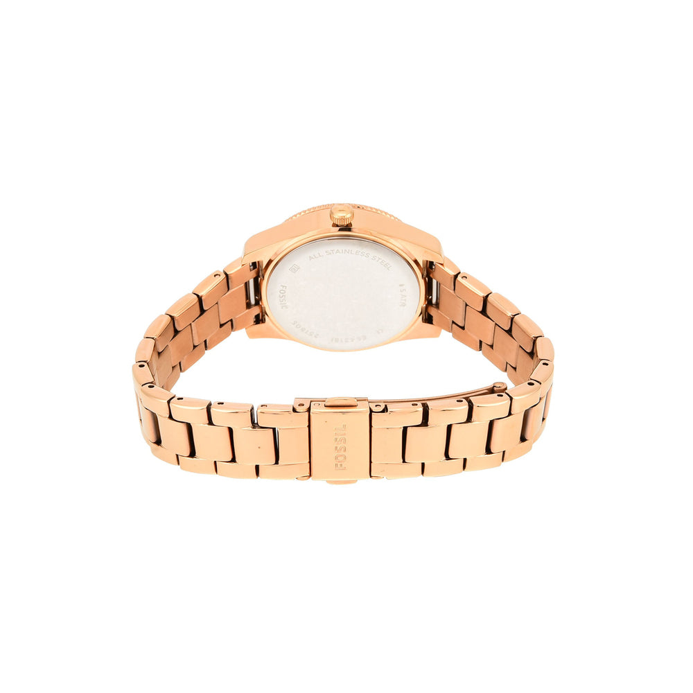 Scarlette Mini Three-Hand Date Rose Gold-Tone