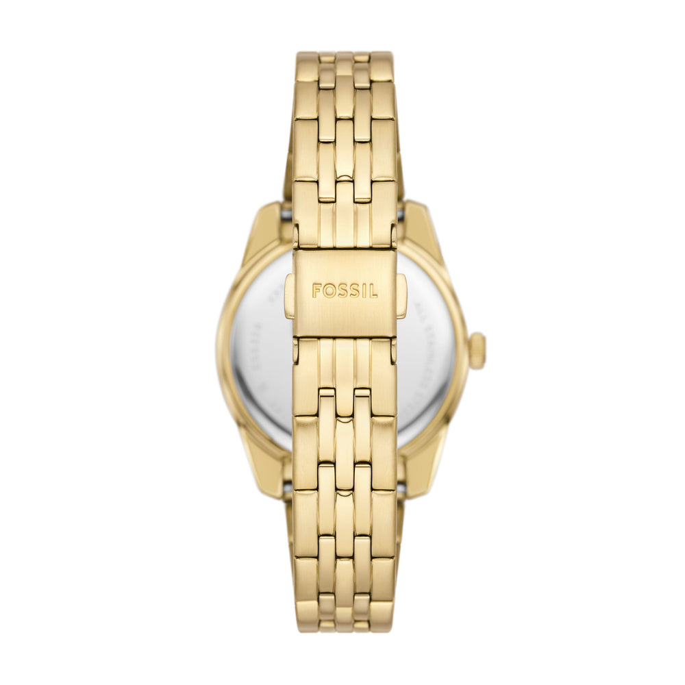 Scarlette Three-Hand Date Gold-Tone
