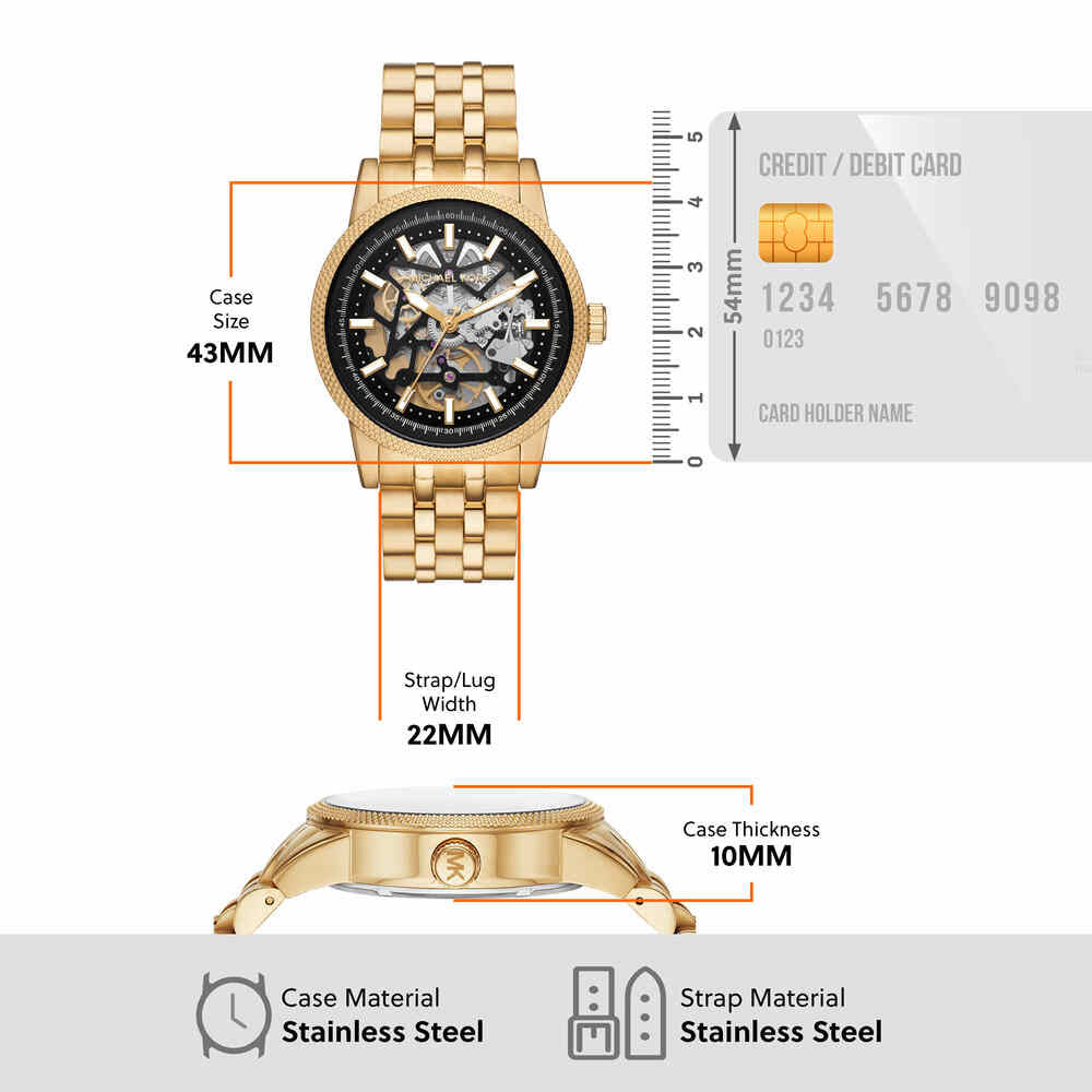 Automatic Gold-Tone Stainless Steel Watch