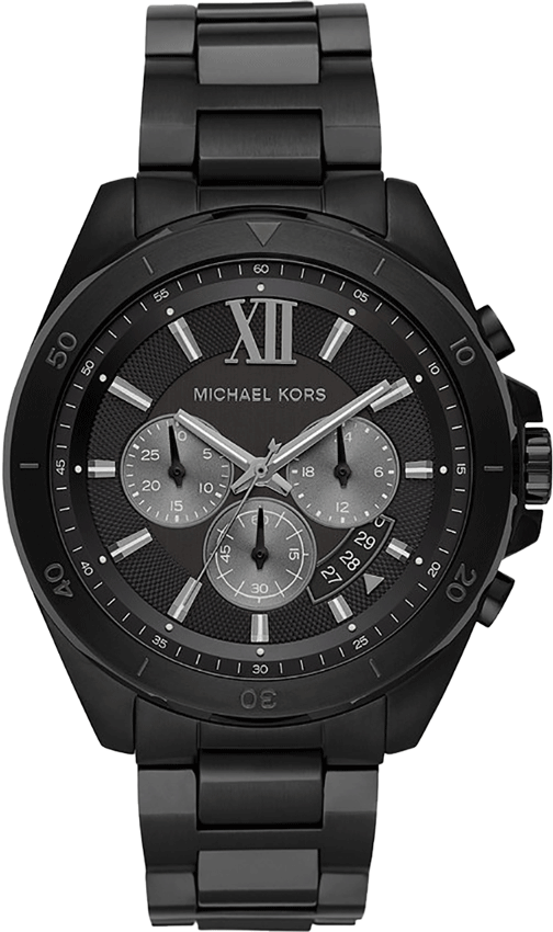 Brecken Chronograph Black Stainless Steel Watch