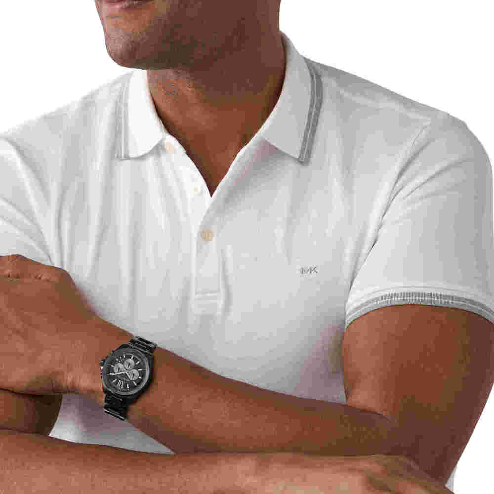Brecken Chronograph Black Stainless Steel Watch
