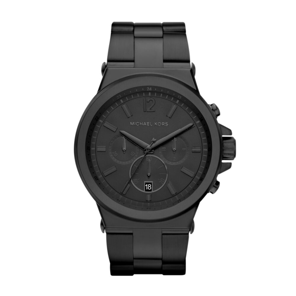 Dylan Chronograph Black Stainless Steel Watch