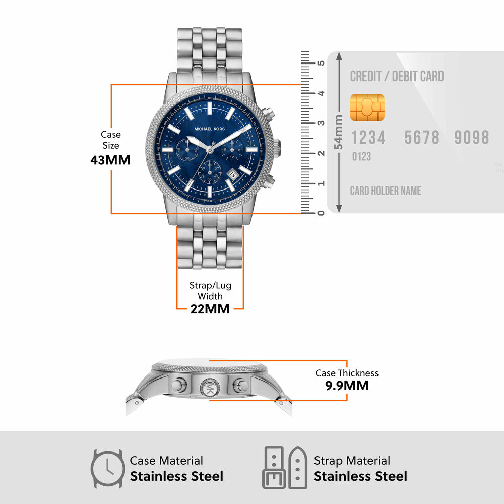 Hutton Chronograph Stainless Steel Watch