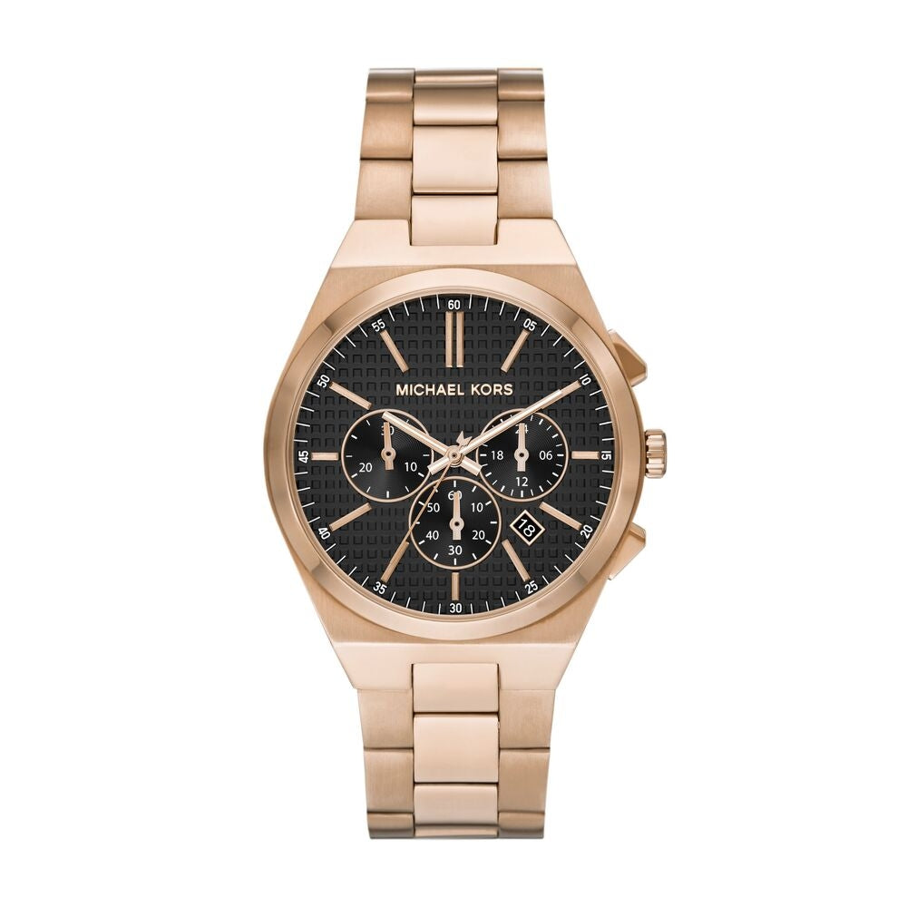 Lennox Chronograph Beige Gold-Tone Stainless Steel Watch