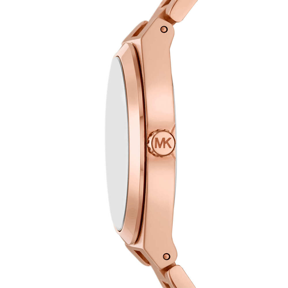 Lennox Three-Hand Rose Gold-Tone Stainless Steel Watch
