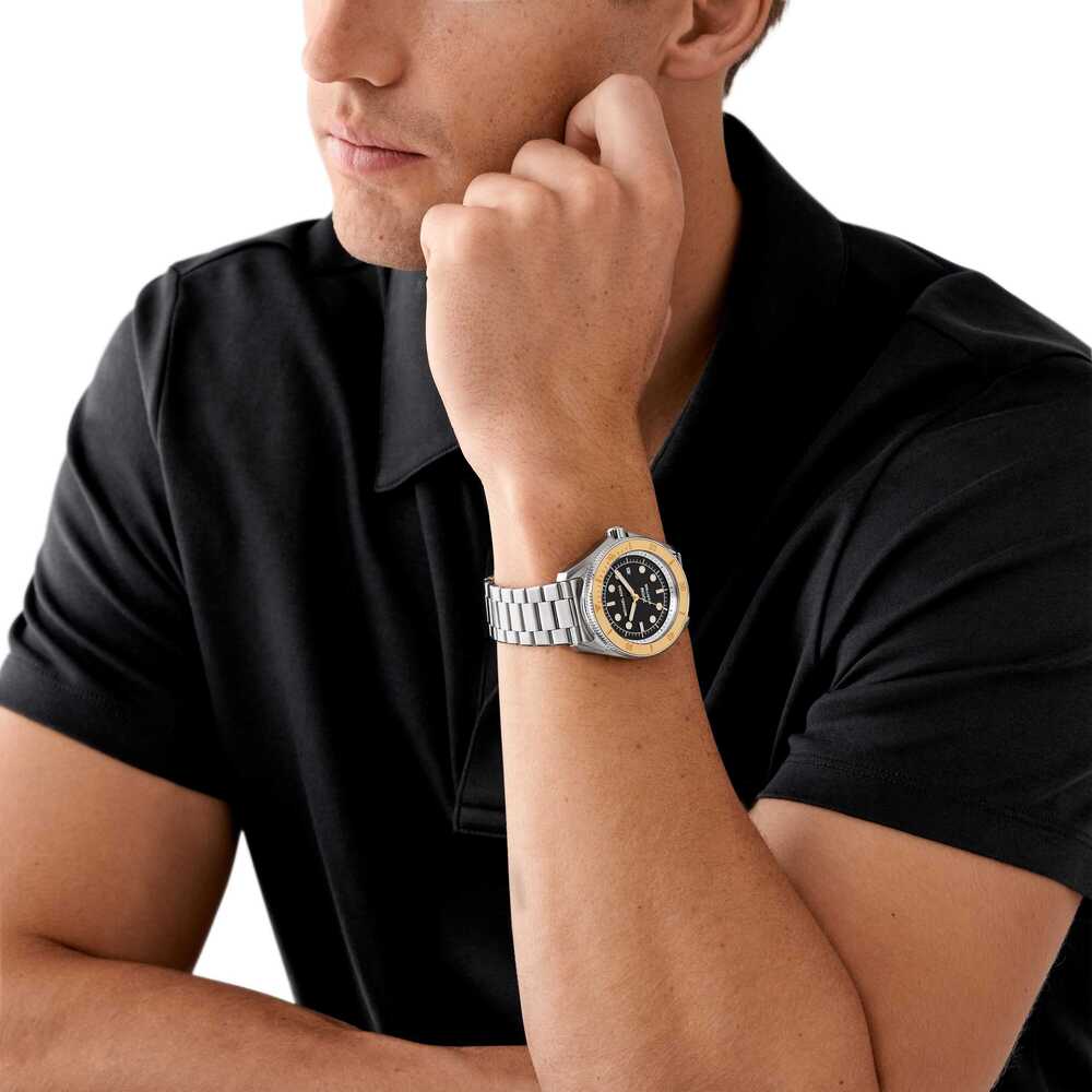 Maritime Three-Hand Date Stainless Steel Watch
