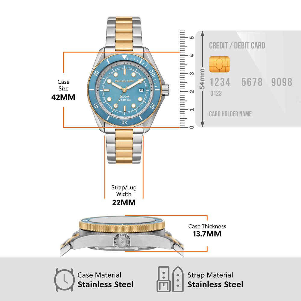 Maritime Three-Hand Two-Tone Stainless Steel Watch